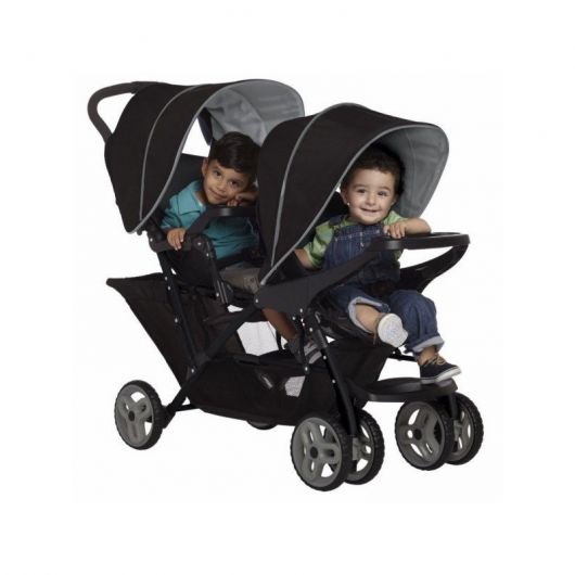 Poussette double évolutive Graco Stadium Duo black grey + 2 coques Snugride i-size Midnight Black