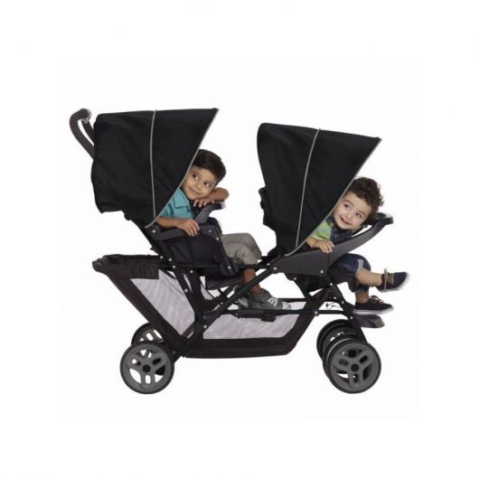 Poussette double évolutive Graco Stadium Duo black grey + 2 coques Snugride i-size Midnight Black