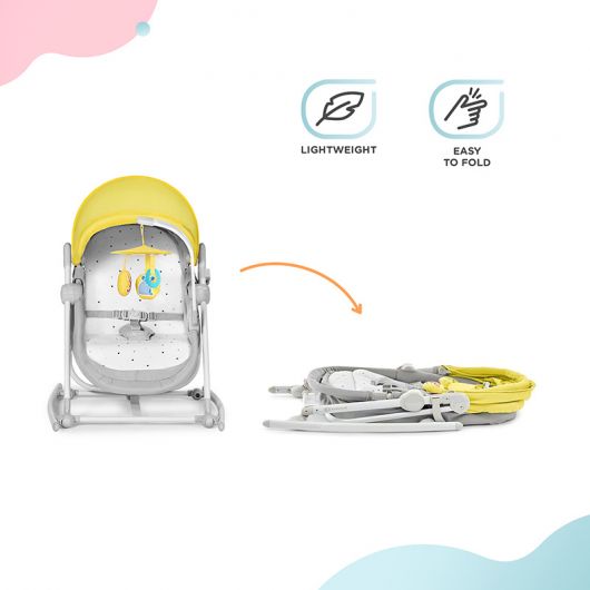Transat balancelle 5 en 1 Kinderkraft Unimo up Yellow