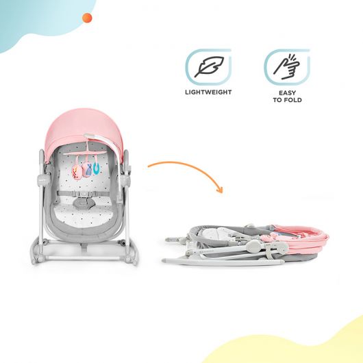 Transat balancelle 5 en 1 Kinderkraft Unimo up Pink