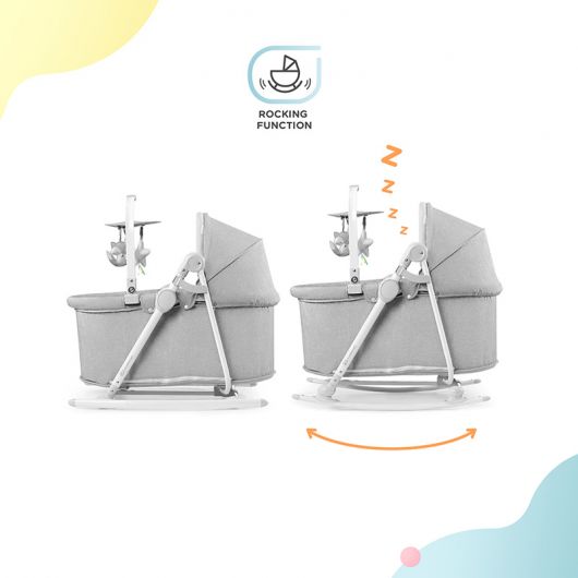 Transat balancelle 5 en 1 Kinderkraft NolaStone Grey