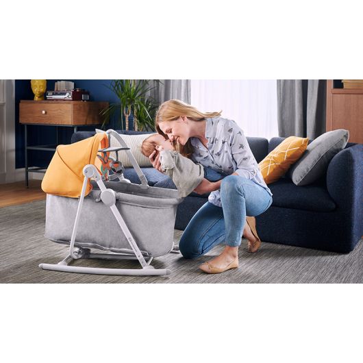 Transat balancelle 5 en 1 Kinderkraft NolaStone Grey