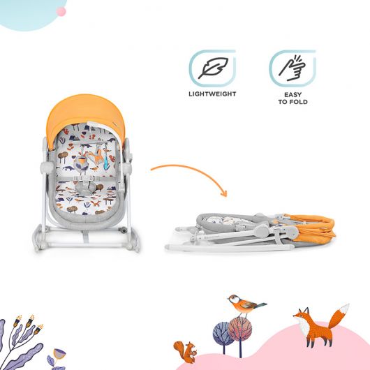 Transat balancelle 5 en 1 Kinderkraft Nola Forest Yellow