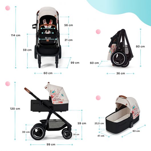 Poussette combinée Kinderkraft Everyday Bird