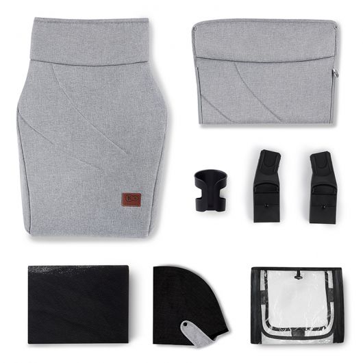 Poussette combinée Kinderkraft Everyday Light Grey
