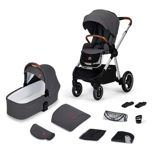Poussette combinée Kinderkraft Everyday Dark Grey