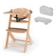 Chaise haute 3 en 1 Kinderkraft Enock Wood avec coussins Gray