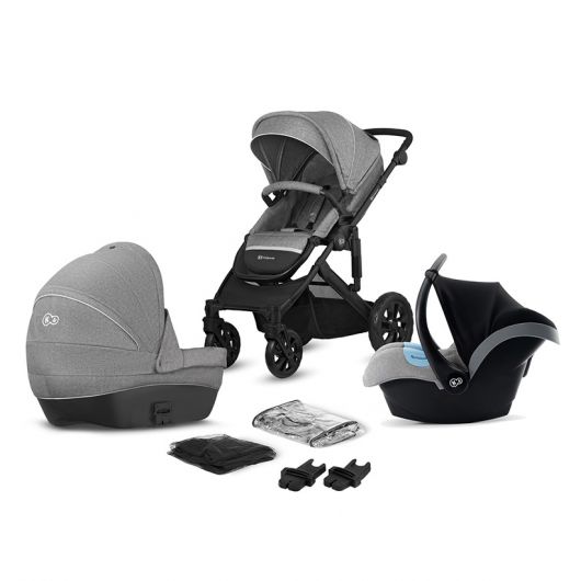 Poussette 3 en 1 Kinderkraft Prime Lite Grey