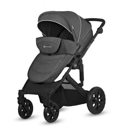 Poussette 3 en 1 Kinderkraft Prime Lite Black Anthracite