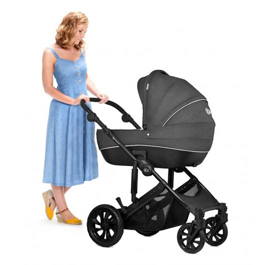 Poussette 3 en 1 Kinderkraft Prime Lite Black Anthracite