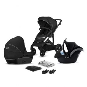 Poussette 3 en 1 Kinderkraft Prime Lite Deep Black