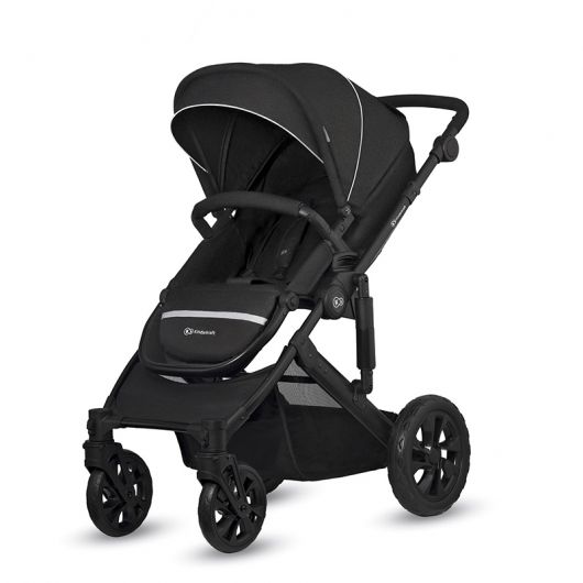 Poussette 3 en 1 Kinderkraft Prime Lite Deep Black