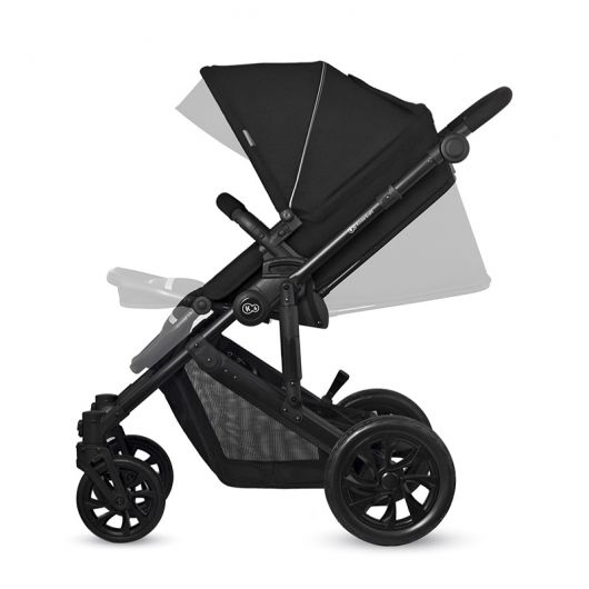 Poussette 3 en 1 Kinderkraft Prime Lite Deep Black