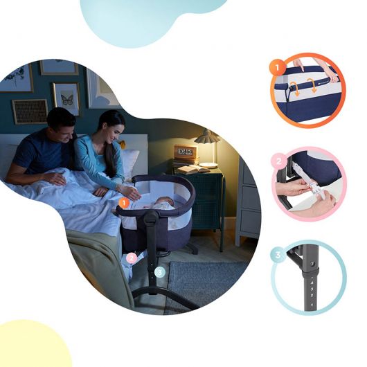 Lit cododo 2 en 1 Kinderkraft Bea Blue Navy