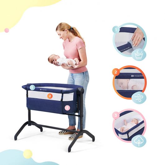 Lit cododo 2 en 1 Kinderkraft Bea Blue Navy