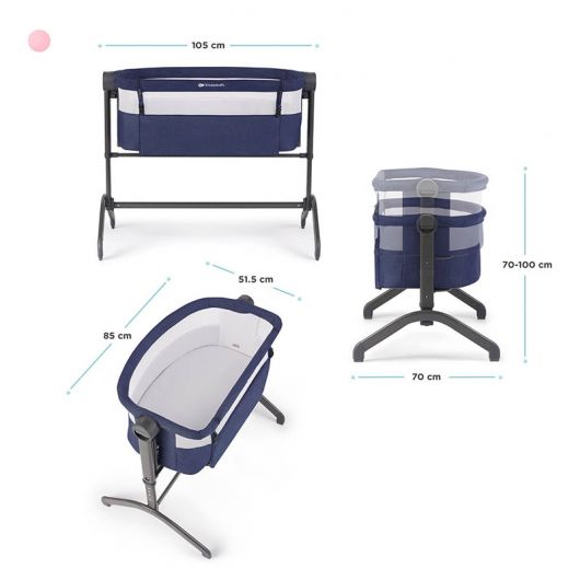 Lit cododo 2 en 1 Kinderkraft Bea Blue Navy
