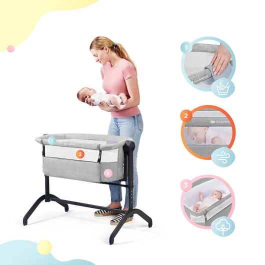 Lit cododo 2 en 1 Kinderkraft Bea Grey
