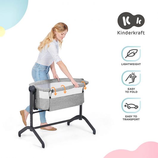 Lit cododo 2 en 1 Kinderkraft Bea Grey
