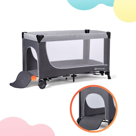 Lit parapluie Kinderkraft Leody Grey