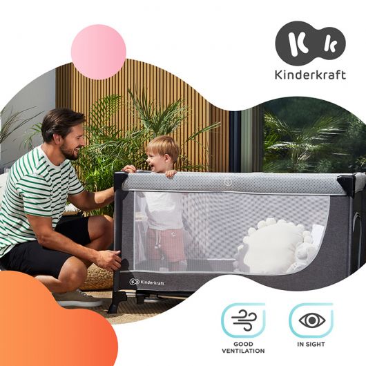 Lit parapluie Kinderkraft Leody Pink