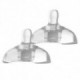 2 Tétines BabyMoov Twist Flux Lent Transparent
