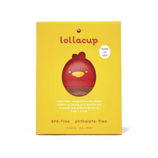 Tasse d'apprentissage Lollacup rouge