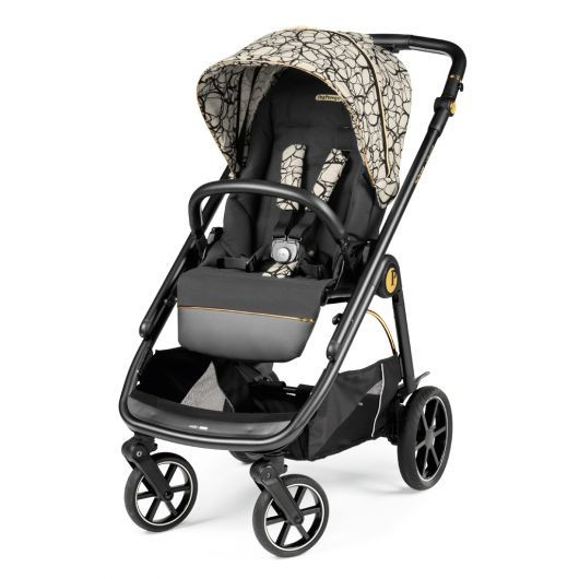 Poussette 3 en 1 Peg Perego Veloce - Nacelle - Coque Primo Viaggio Lounge Graphic Gold