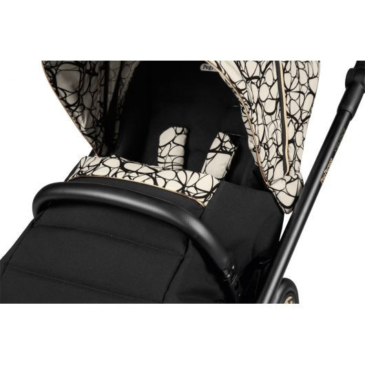 Poussette 3 en 1 Peg Perego Veloce - Nacelle - Coque Primo Viaggio Lounge Graphic Gold