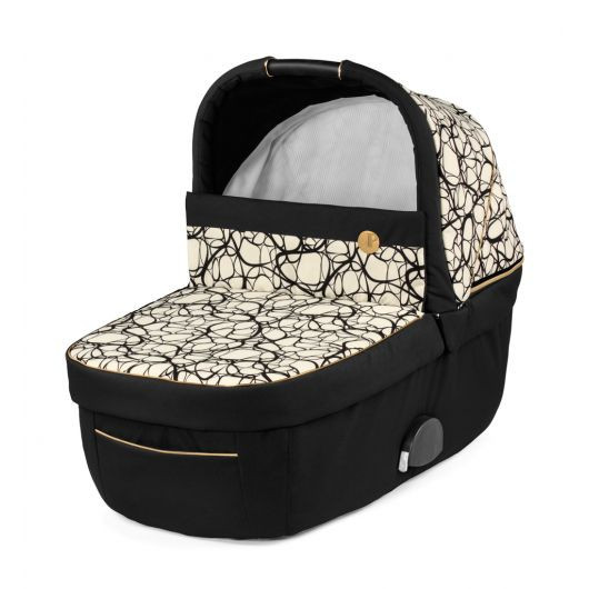 Poussette 3 en 1 Peg Perego Veloce - Nacelle - Coque Primo Viaggio Lounge Graphic Gold