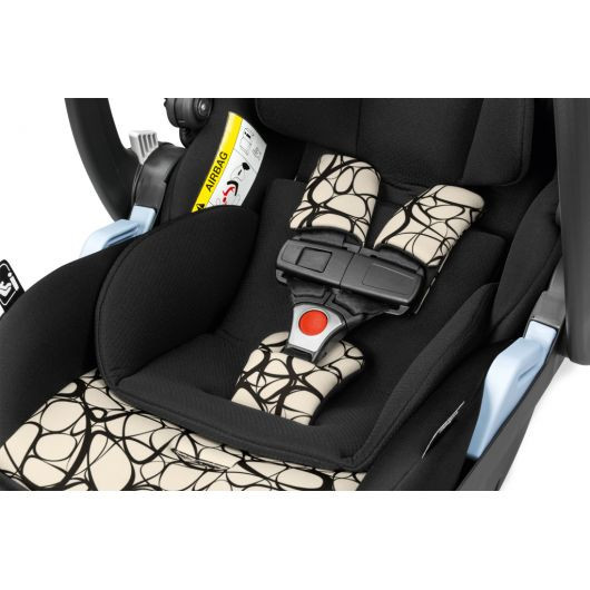 Poussette 3 en 1 Peg Perego Veloce - Nacelle - Coque Primo Viaggio Lounge Graphic Gold