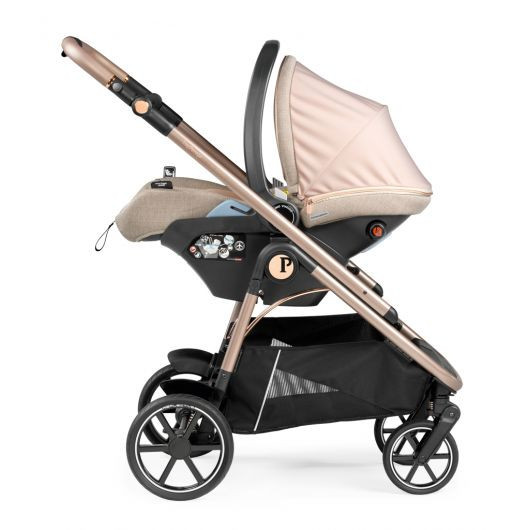 Poussette combinée Peg Perego Veloce - Coque Primo Viaggio Lounge Mon Amour