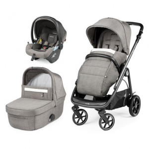 Poussette 3 en 1 Peg Perego Veloce - Nacelle - Coque Primo Viaggio Lounge City Grey
