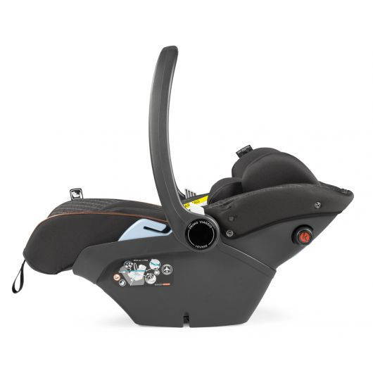 Poussette 3 en 1 Peg Perego Veloce - Nacelle - Coque Primo Viaggio Lounge Fiat 500