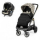 Poussette combinée Peg Perego Veloce - Coque Primo Viaggio Lounge Graphic Gold