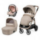 Poussette 3 en 1 Peg Perego Veloce - Nacelle - Coque Primo Viaggio Lounge Mon Amour