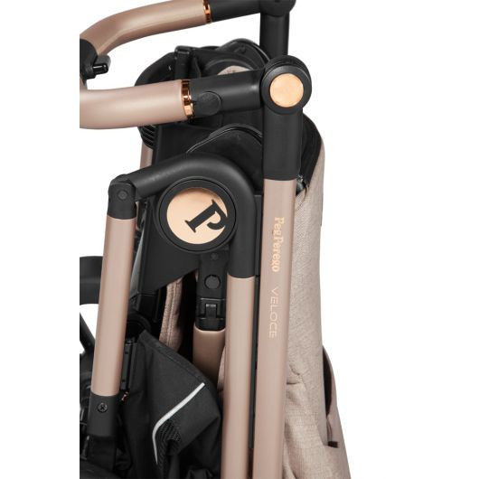 Poussette 3 en 1 Peg Perego Veloce - Nacelle - Coque Primo Viaggio Lounge Mon Amour