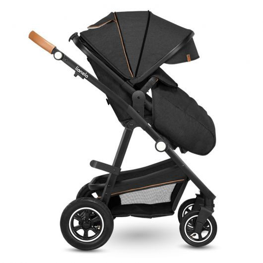 Poussette combinée Lionelo Amber - Nacelle Grey Graphit