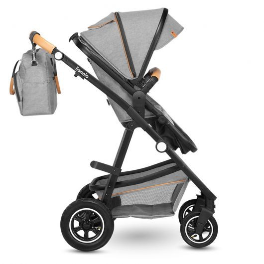 Poussette combinée Lionelo Amber - Nacelle Grey Stone