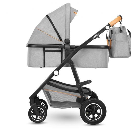 Poussette combinée Lionelo Amber - Nacelle Grey Stone