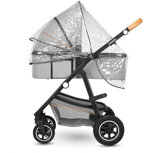 Poussette combinée Lionelo Amber - Nacelle Grey Stone
