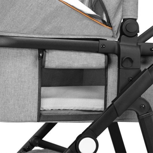Poussette combinée Lionelo Amber - Nacelle Grey Stone