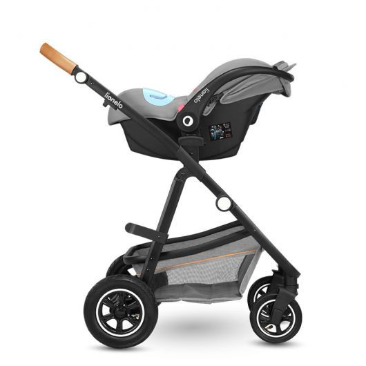 Poussette combinée Lionelo Amber - Nacelle Grey Stone