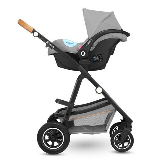 Poussette combinée Lionelo Amber - Nacelle Grey Stone