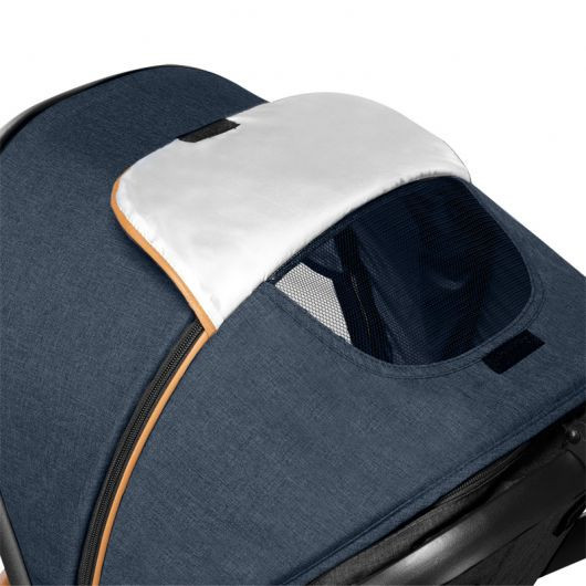 Poussette 3 en 1 Lionelo Amber - Nacelle Blue Navy - Coque Astrid Black Onyx