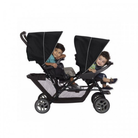 Poussette double Graco Stadium Duo black grey