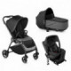 Poussette 3 en 1 Be Cool Outback - Nacelle Crib - Coque One Be Solid Black + base 2022