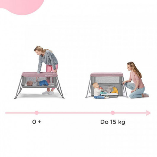 Lit 2 en 1 Kinderkraft Movi Rose