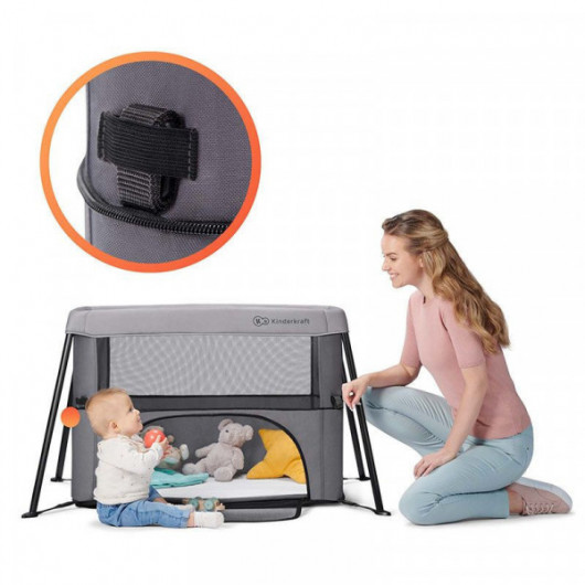 Lit 2 en 1 Kinderkraft Movi Gris