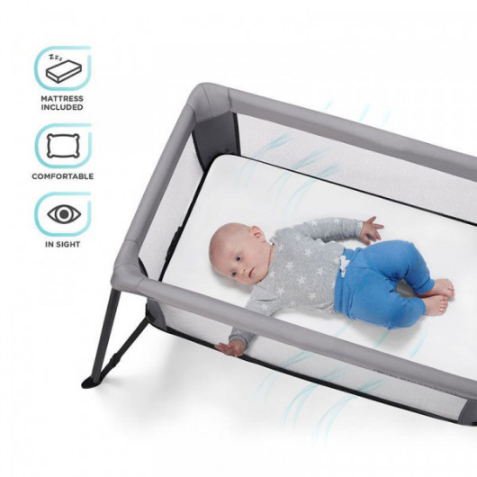 Lit 2 en 1 Kinderkraft Movi Gris