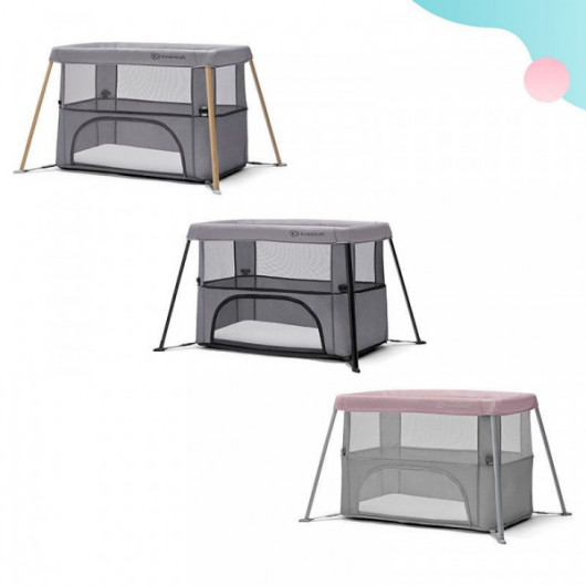 Lit 2 en 1 Kinderkraft Movi Gris/Bois